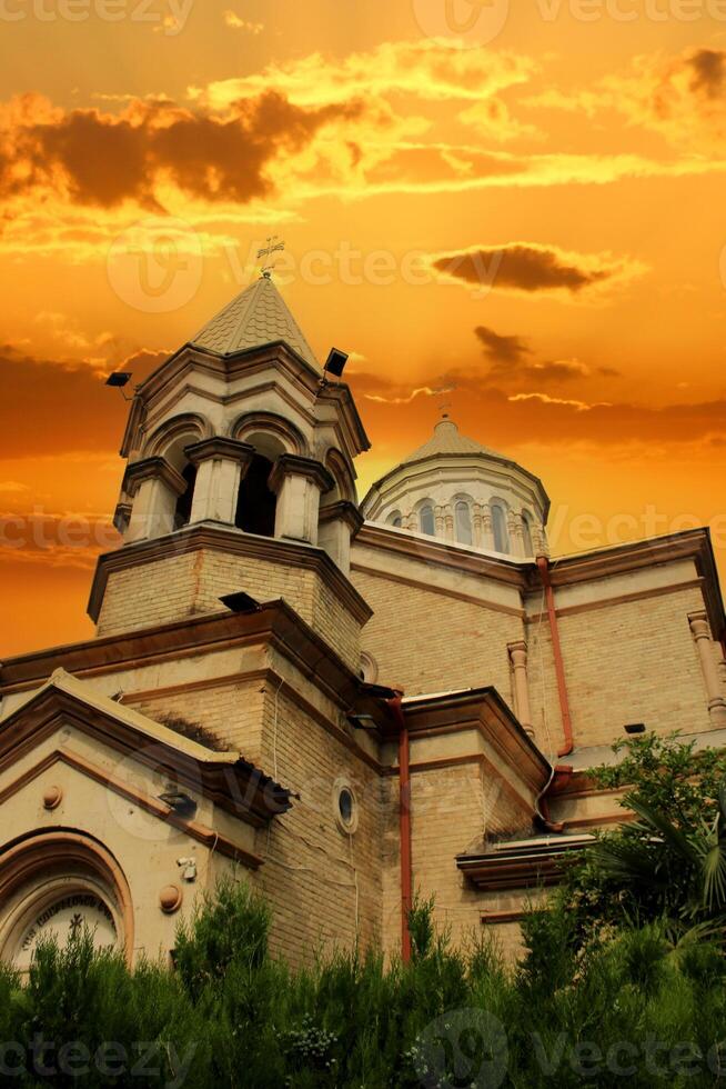 arménien apostolique église amenaprkich de Aghtamar est un dans batoumi, Géorgie photo