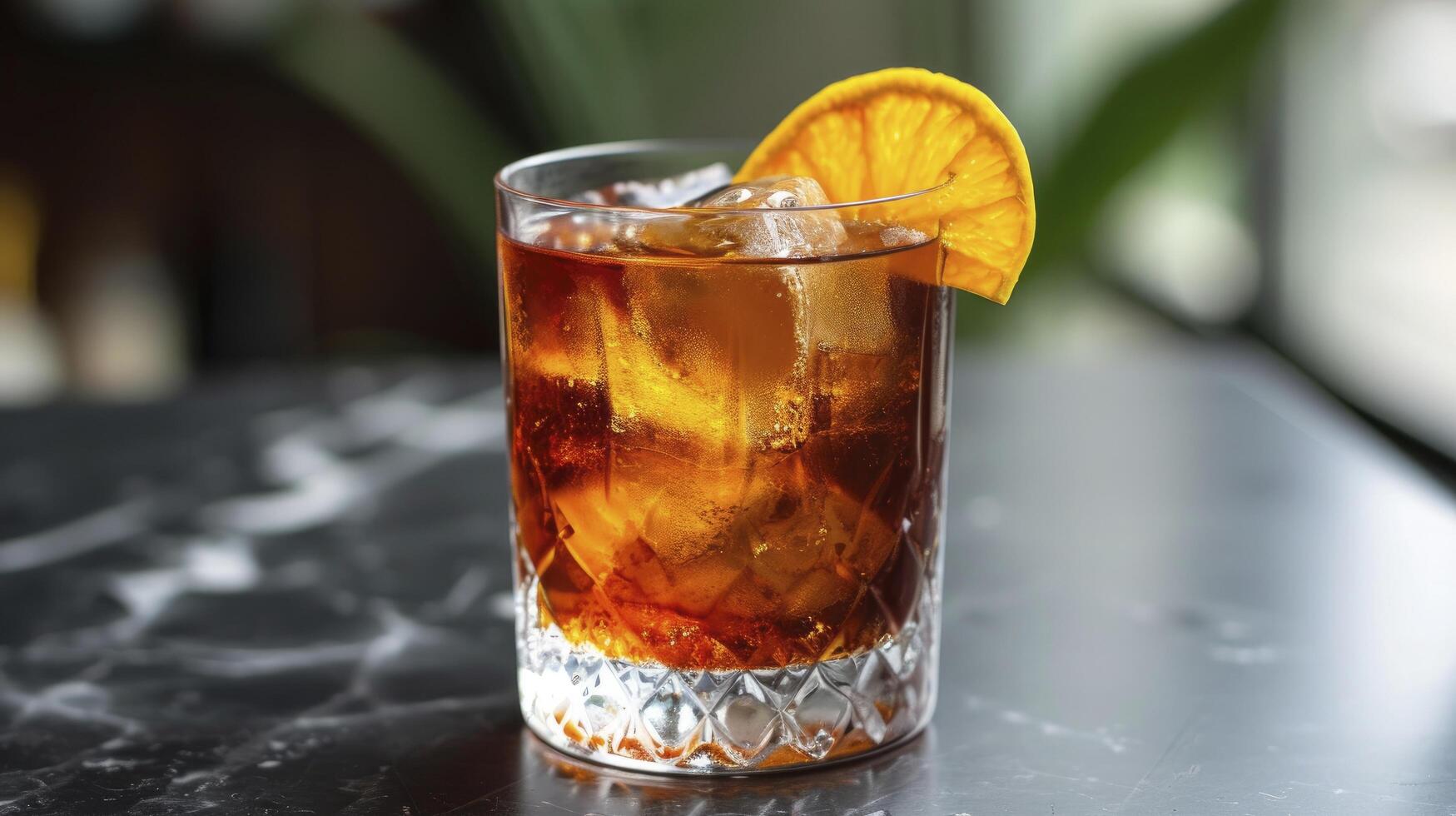 ai généré americano cocktail dring photo