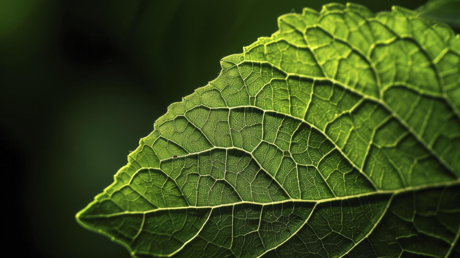 ai généré vert hortensia feuille fournir une luxuriant Contexte photo