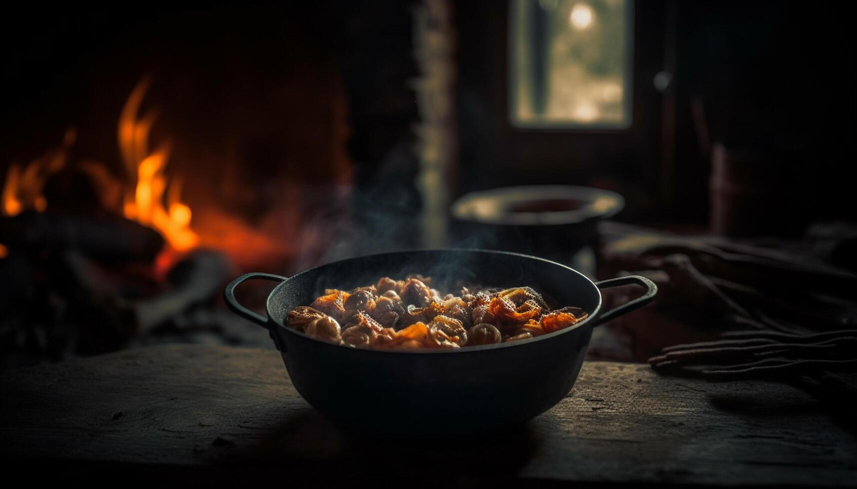 ai généré grillé Viande sur rustique en bois tableau, cuit à la perfection généré par ai photo