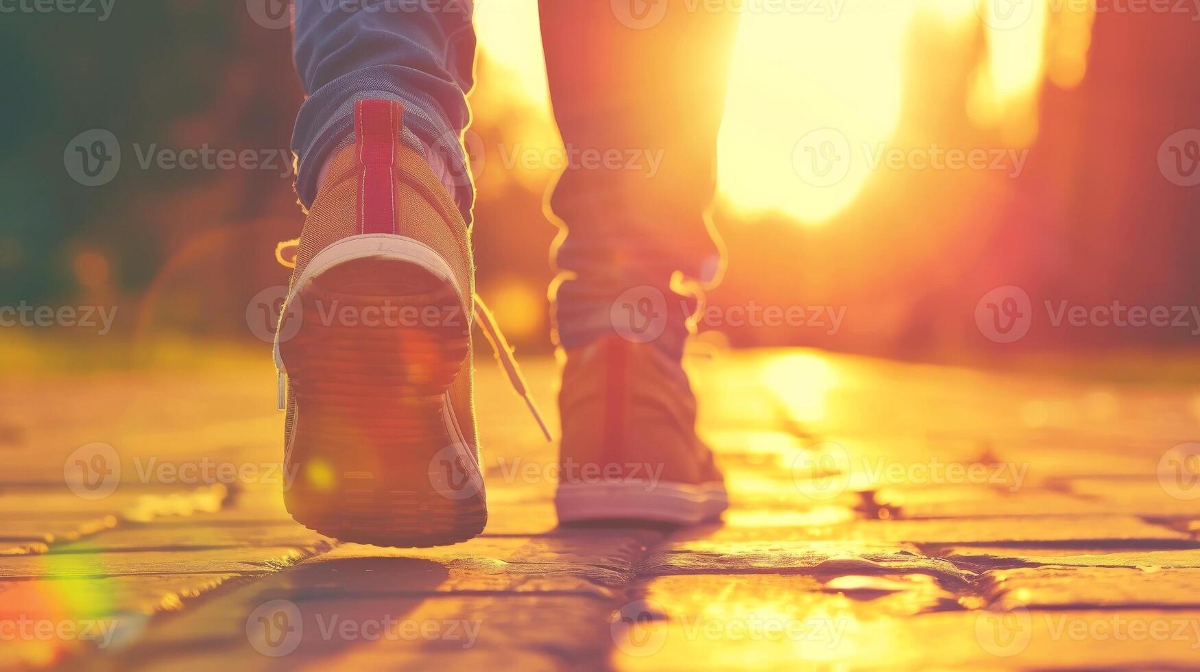 ai généré fermer de une coureur le jogging dans le pluie sur une route pendant une marathon, génératif ai photo