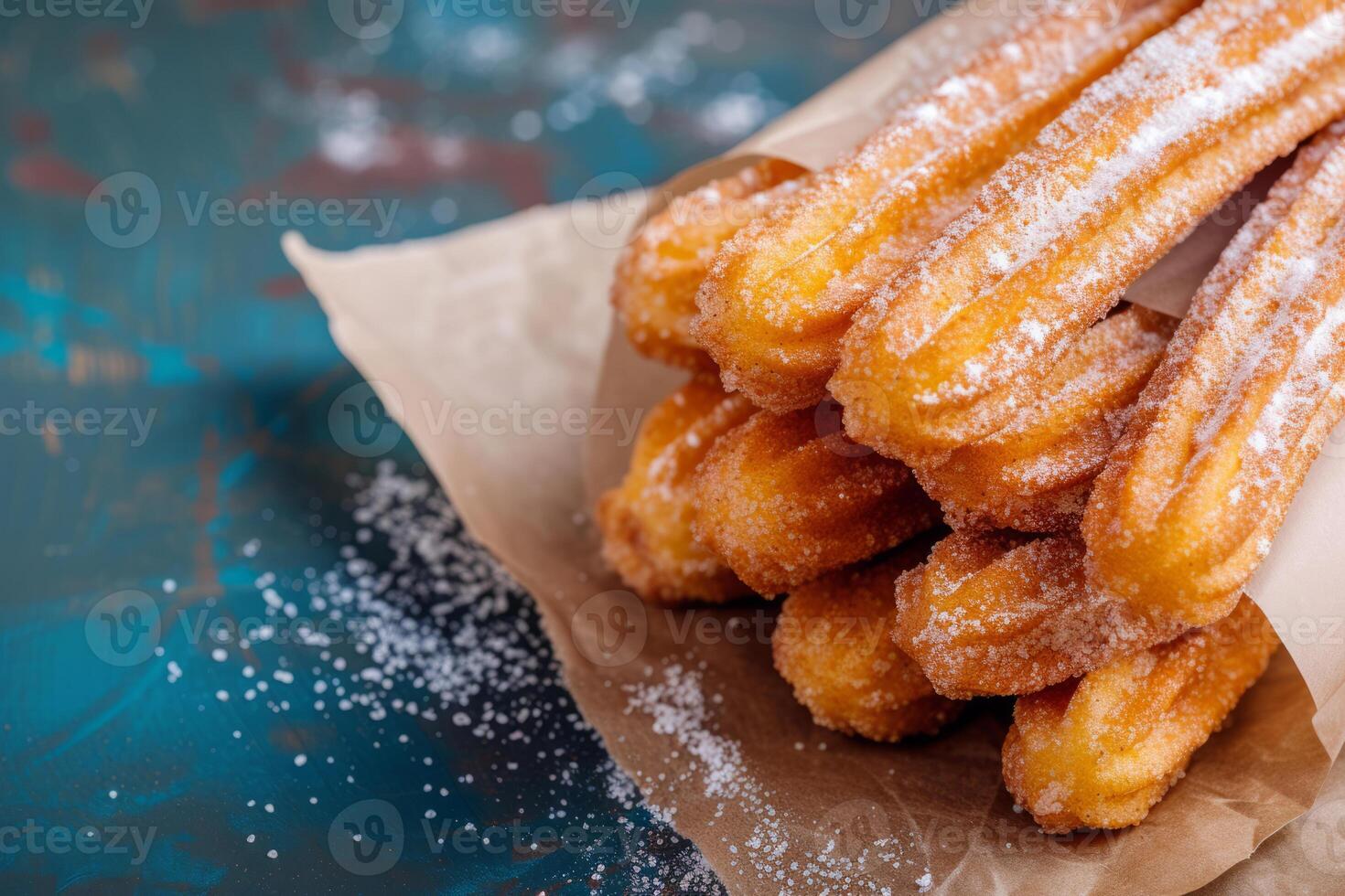 ai généré Churros avec cannelle et sucre. génératif ai photo