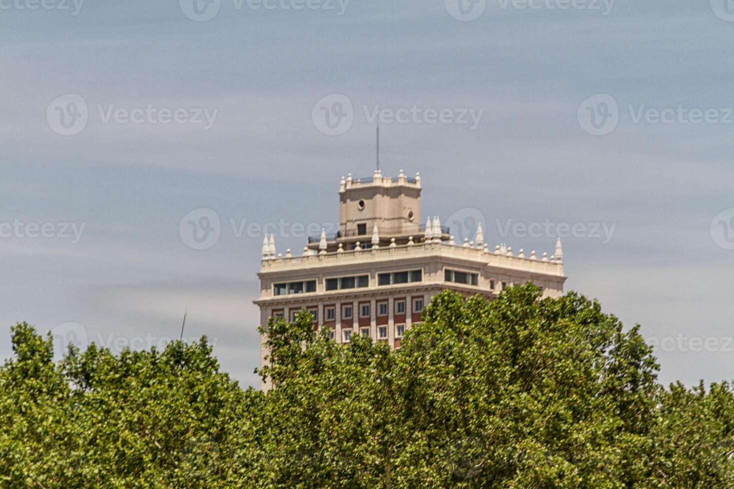 rue vue dans Madrid photo