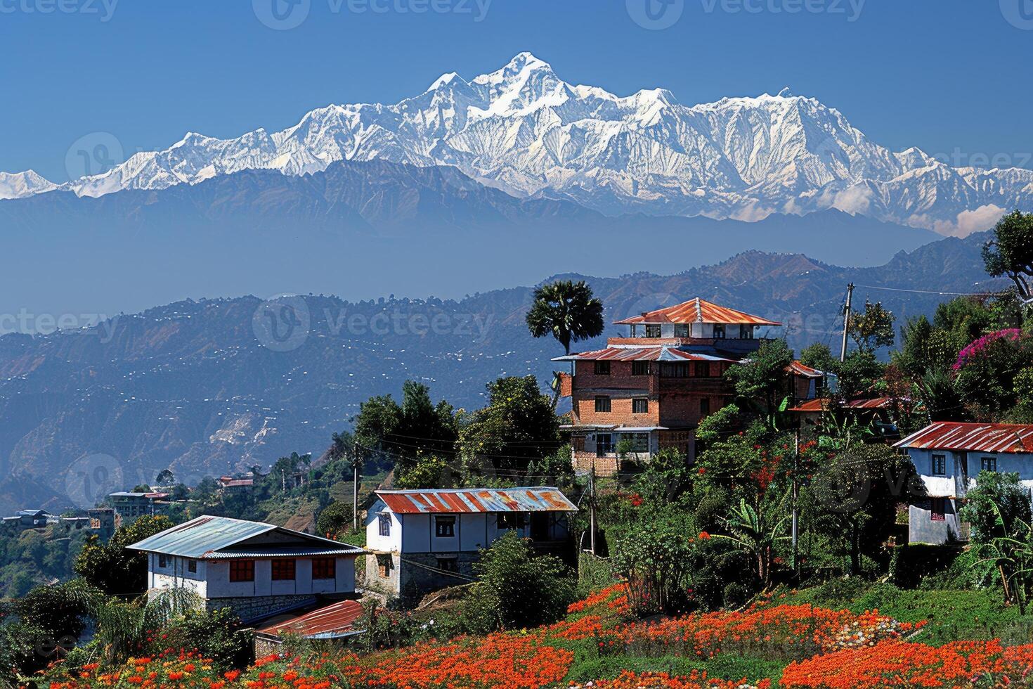 ai généré magnifique la nature Montagne paysage professionnel la photographie photo