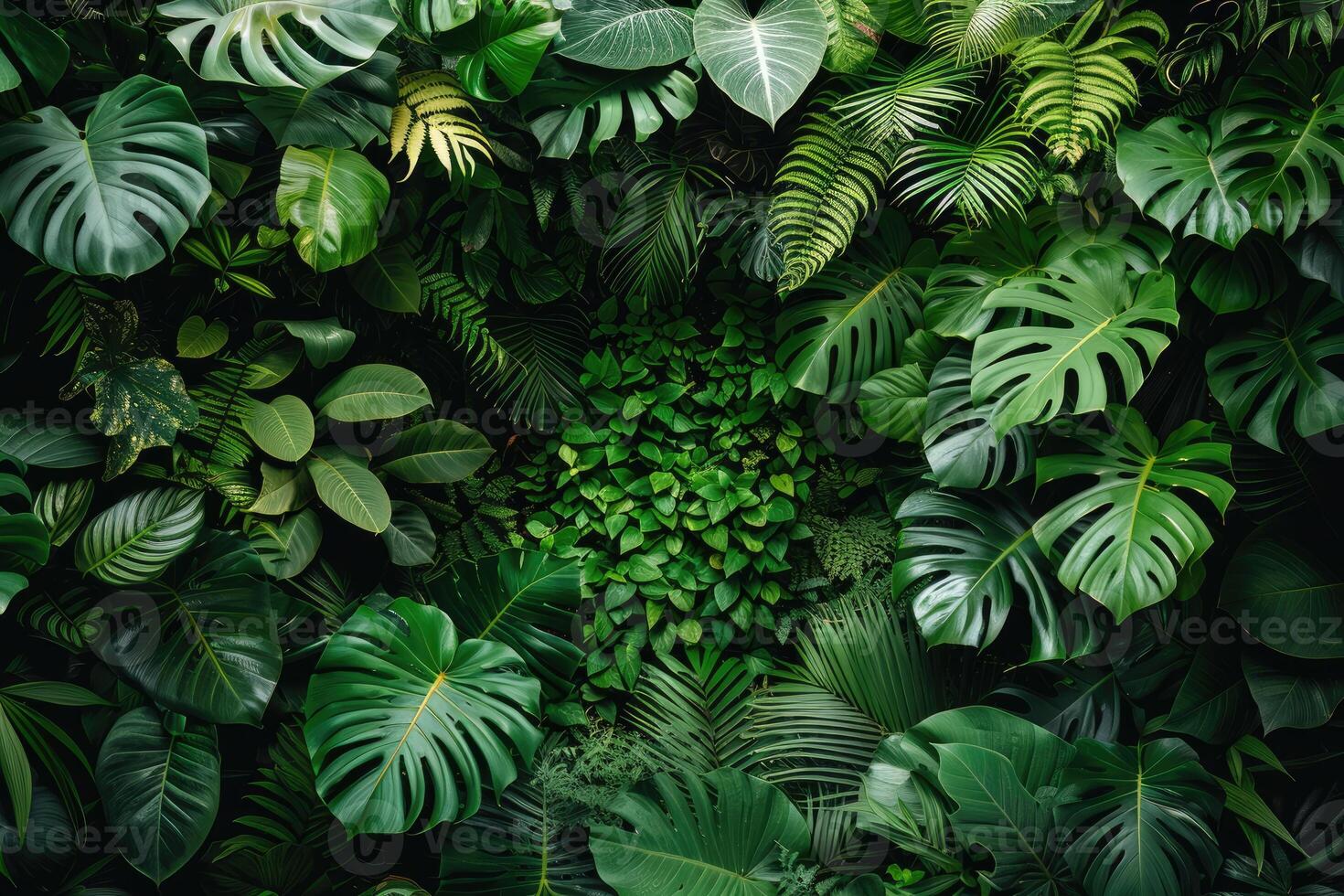 ai généré tropical feuilles feuillage plante buisson professionnel la photographie photo