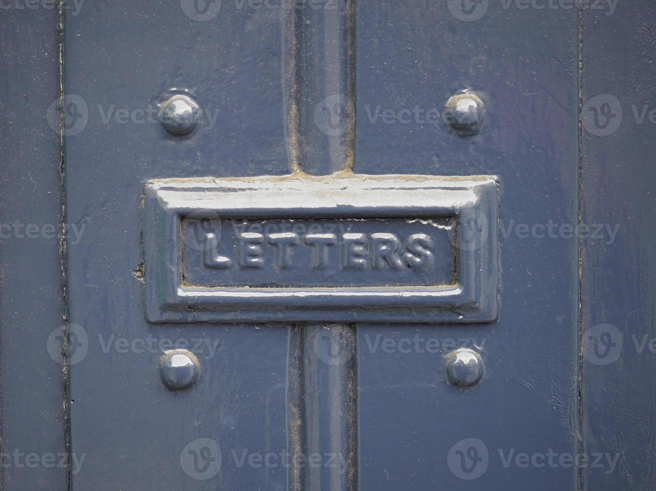 boite aux lettres sur porte photo