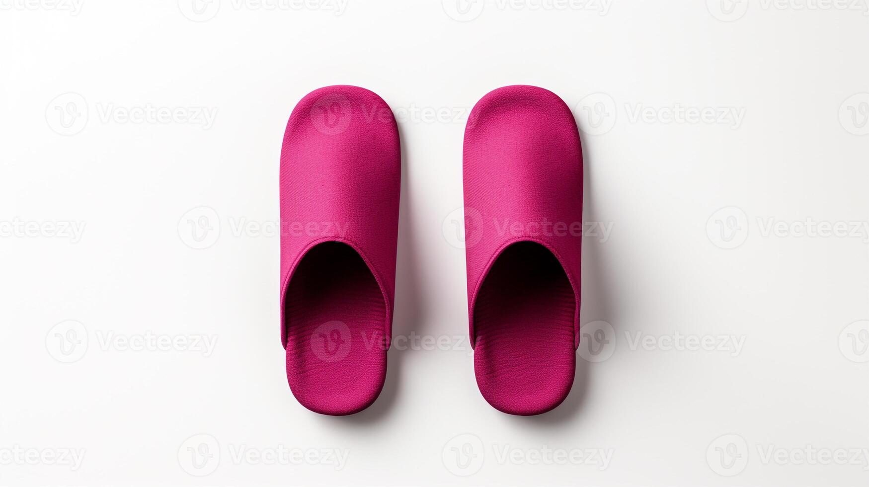 ai généré magenta chaussons des chaussures isolé sur blanc Contexte avec copie espace pour publicité. génératif ai photo