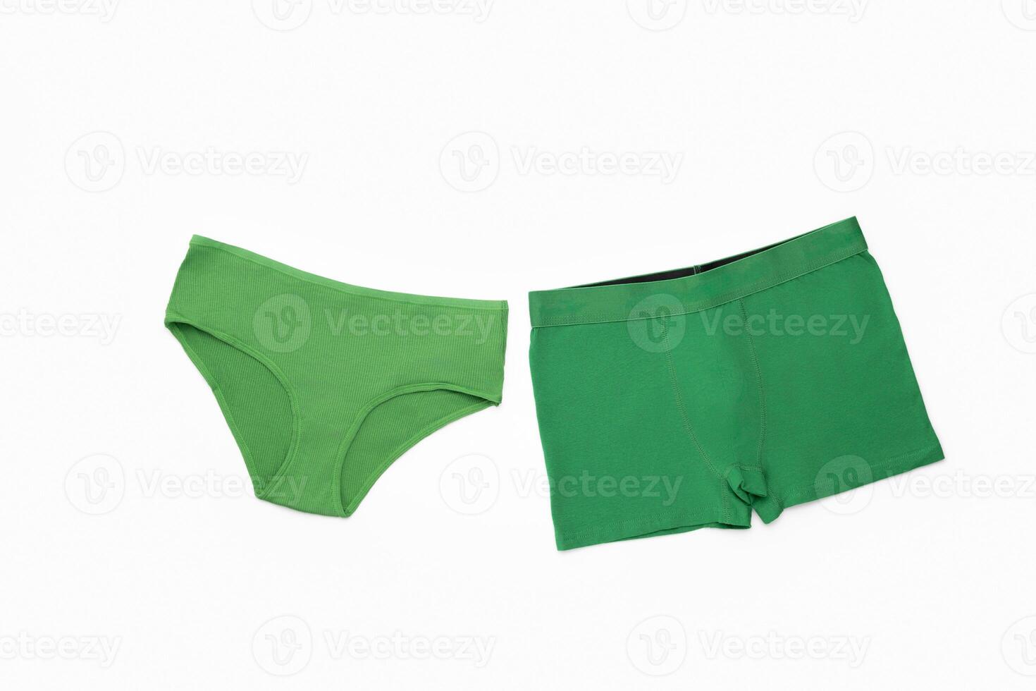 vert femme et homme sous-vêtements pour st patricks photo