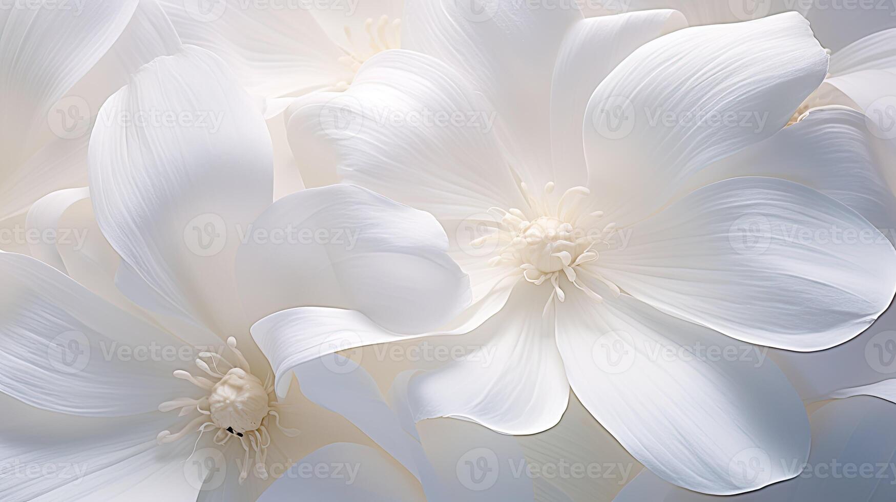 ai généré fleur blanc fleur pétales ai généré photo