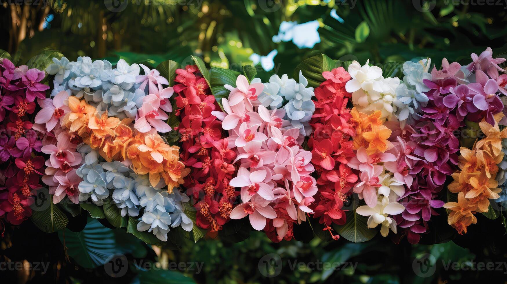 ai généré Collier fleur lei ai généré photo