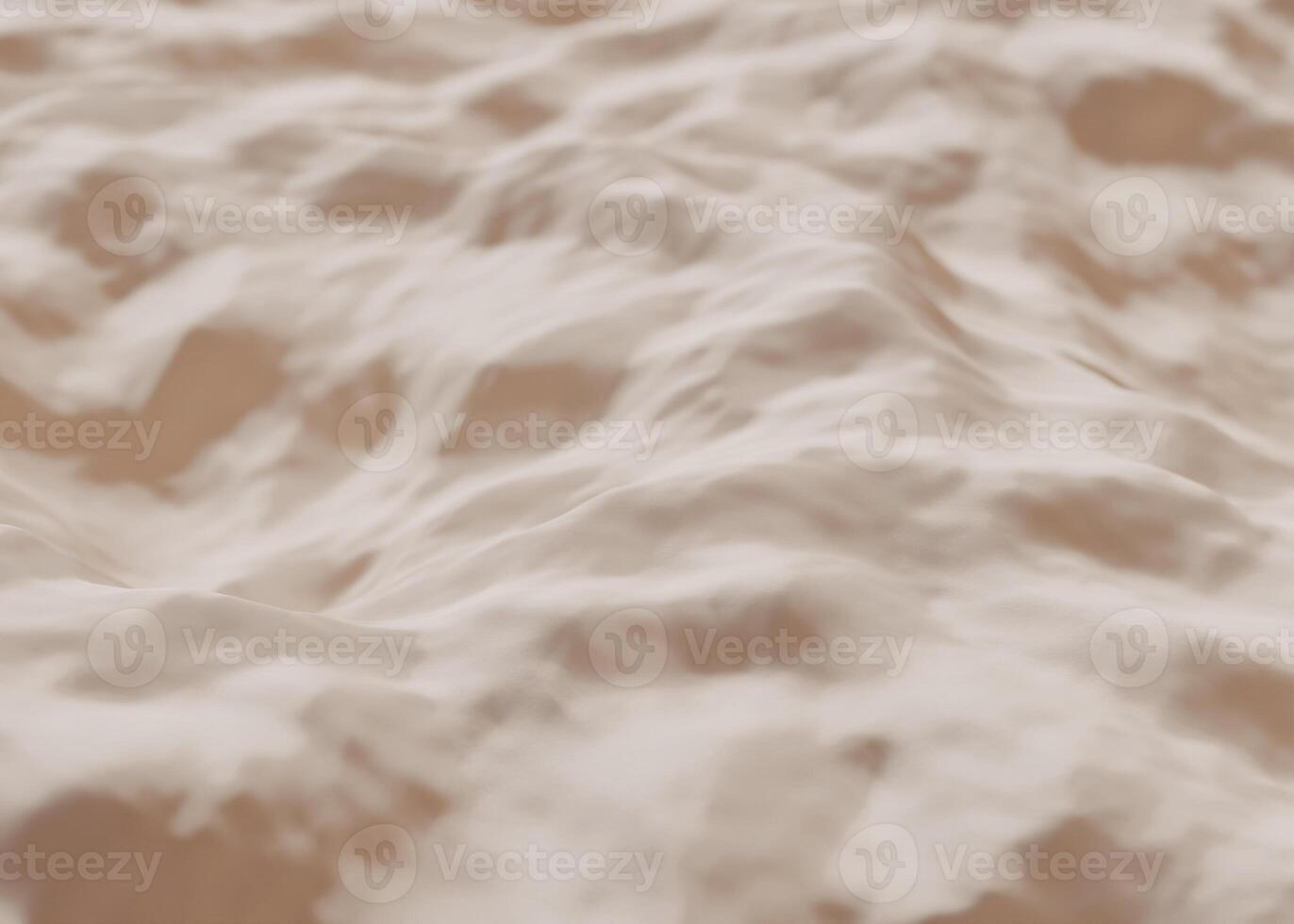 doux beige abstrait Contexte avec lisse en tissu paysage dans neutre tons, adapté pour luxueux l'image de marque, sophistiqué édition mises en page, ou élégant produit emballage conception. 3d rendre. photo