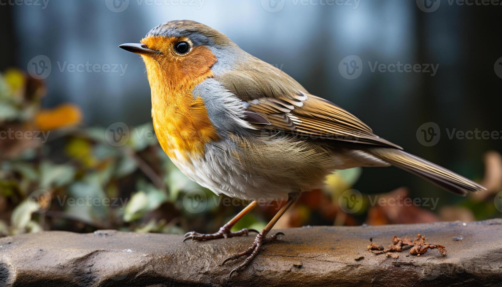 ai généré une mignonne génial mésange se percher sur une bifurquer, à la recherche tranquille généré par ai photo