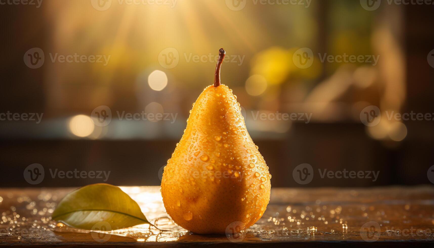 ai généré fraîcheur de mûr fruit sur en bois tableau, proche en haut la nature généré par ai photo