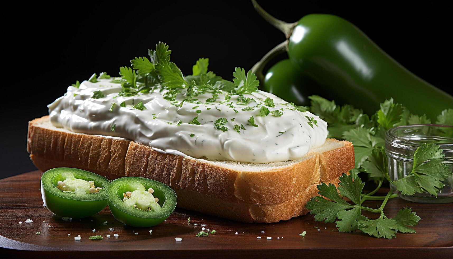 ai généré fraîcheur et vert Couleur faire cette végétarien repas gourmet généré par ai photo