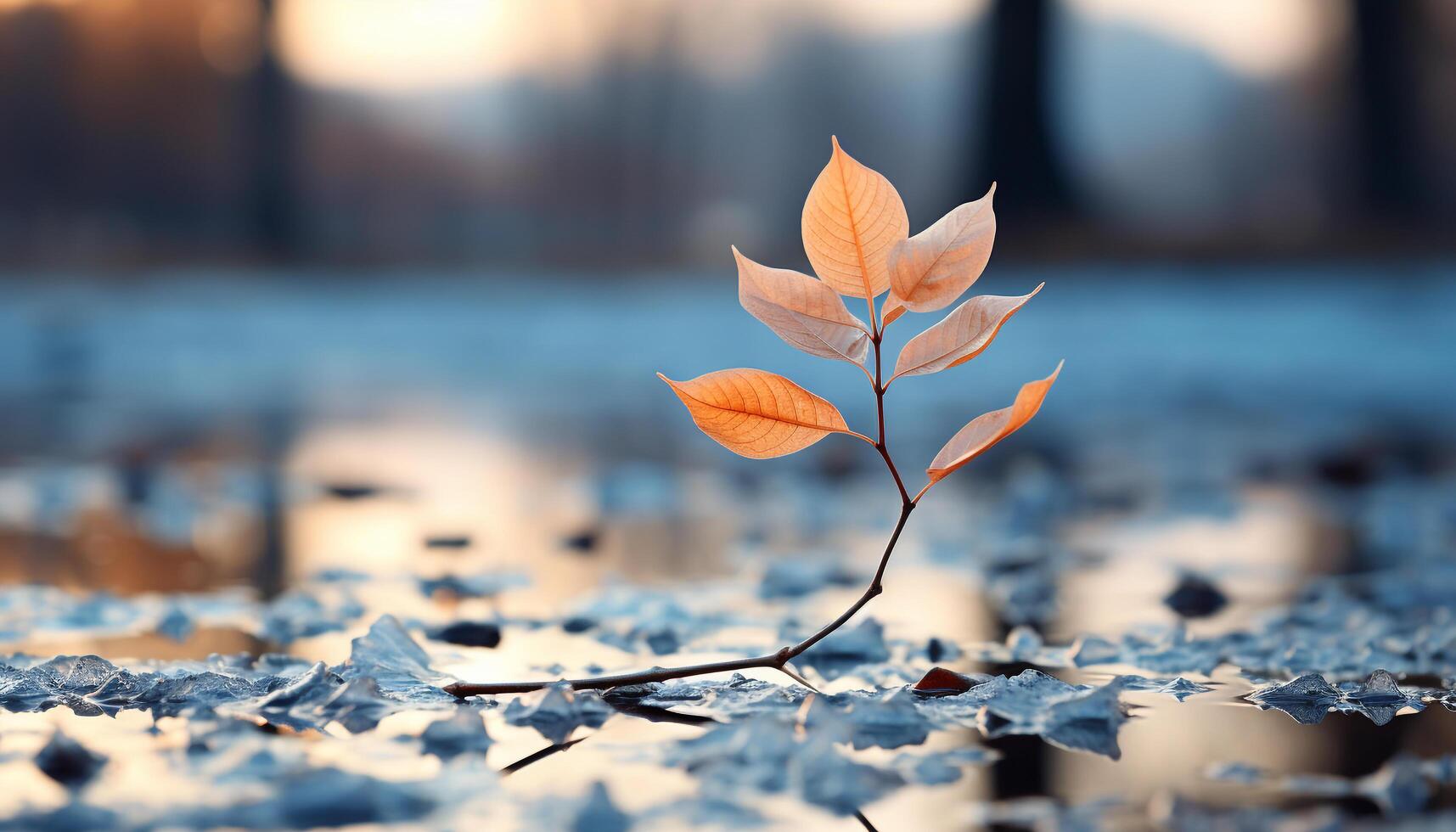 ai généré l'automne forêt, vibrant couleurs, chute feuilles, tranquille scène, la nature beauté généré par ai photo