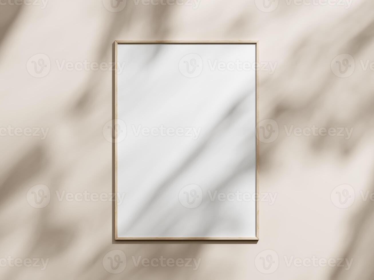 minimal image affiche Cadre maquette sur marron fond d'écran photo
