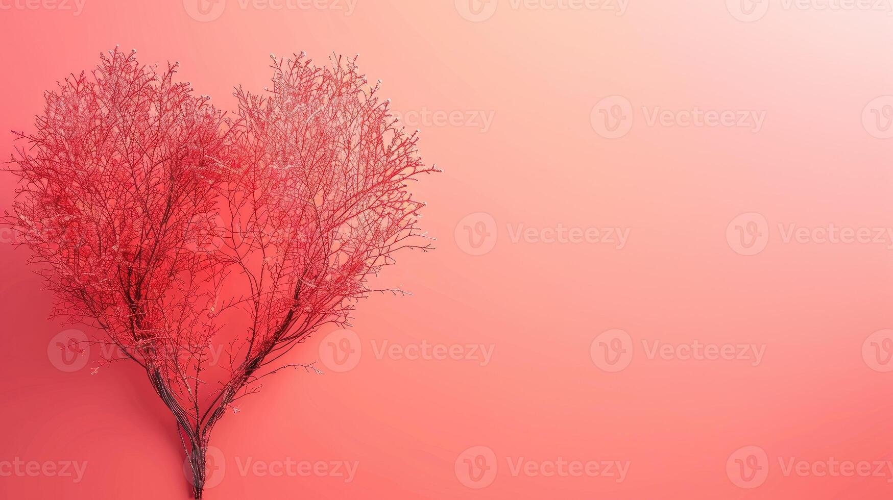 ai généré en forme de coeur arbre symbolise l'amour et la nature beauté. ai généré photo