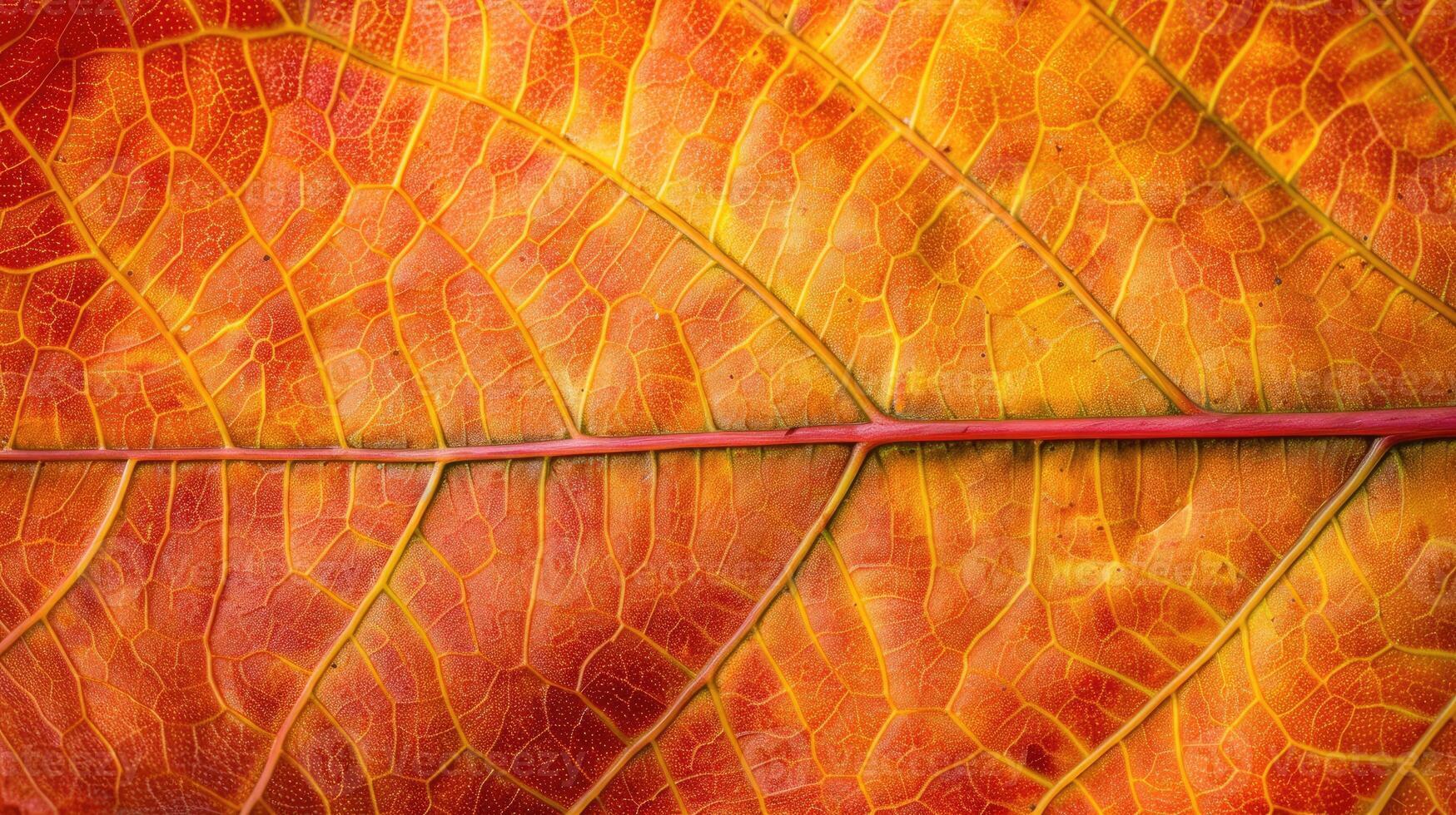 ai généré fermer de un l'automne feuille de complexe texture, mettant en valeur vibrant teintes. ai généré photo