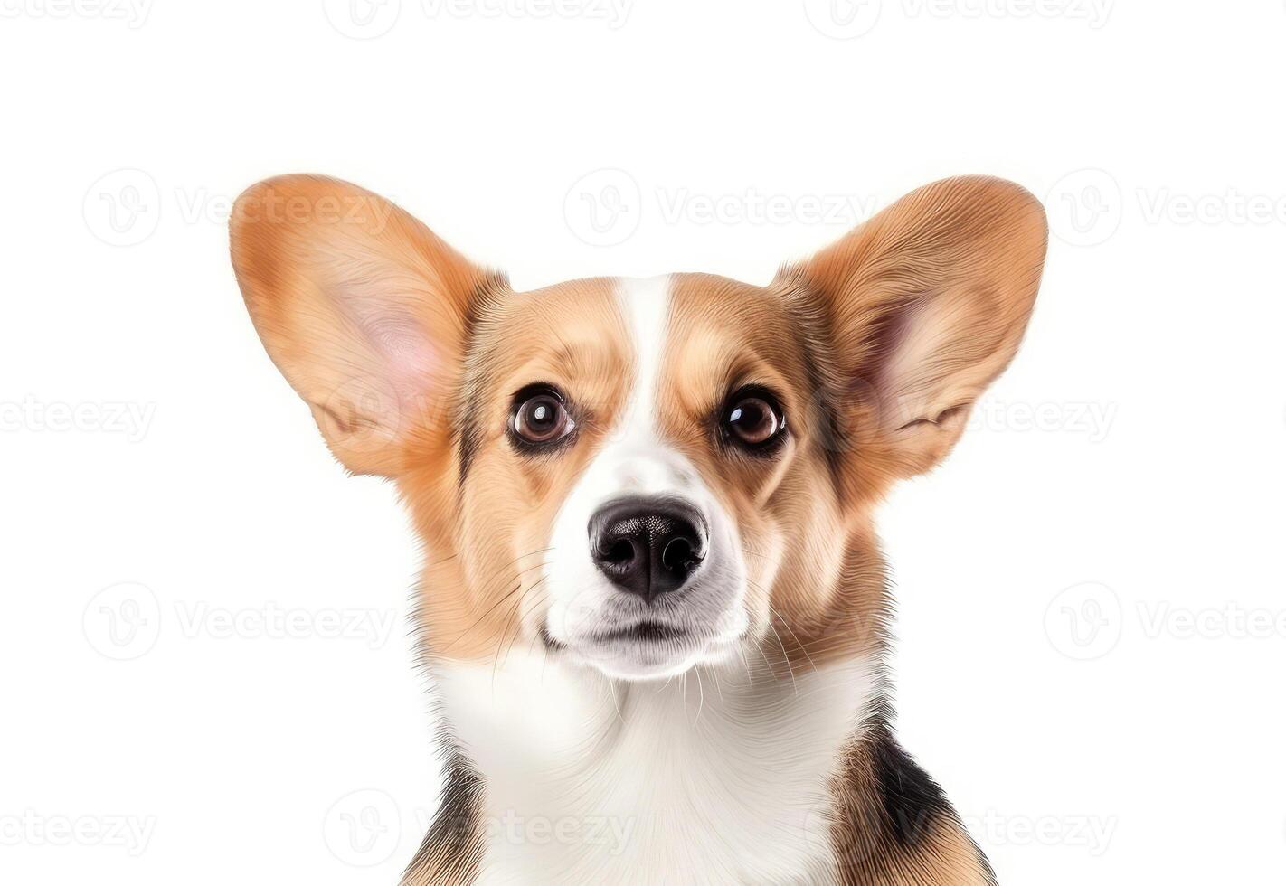 ai généré attachant beagle charme capturé dans une photo du visage, isolé sur blanche. ai généré.