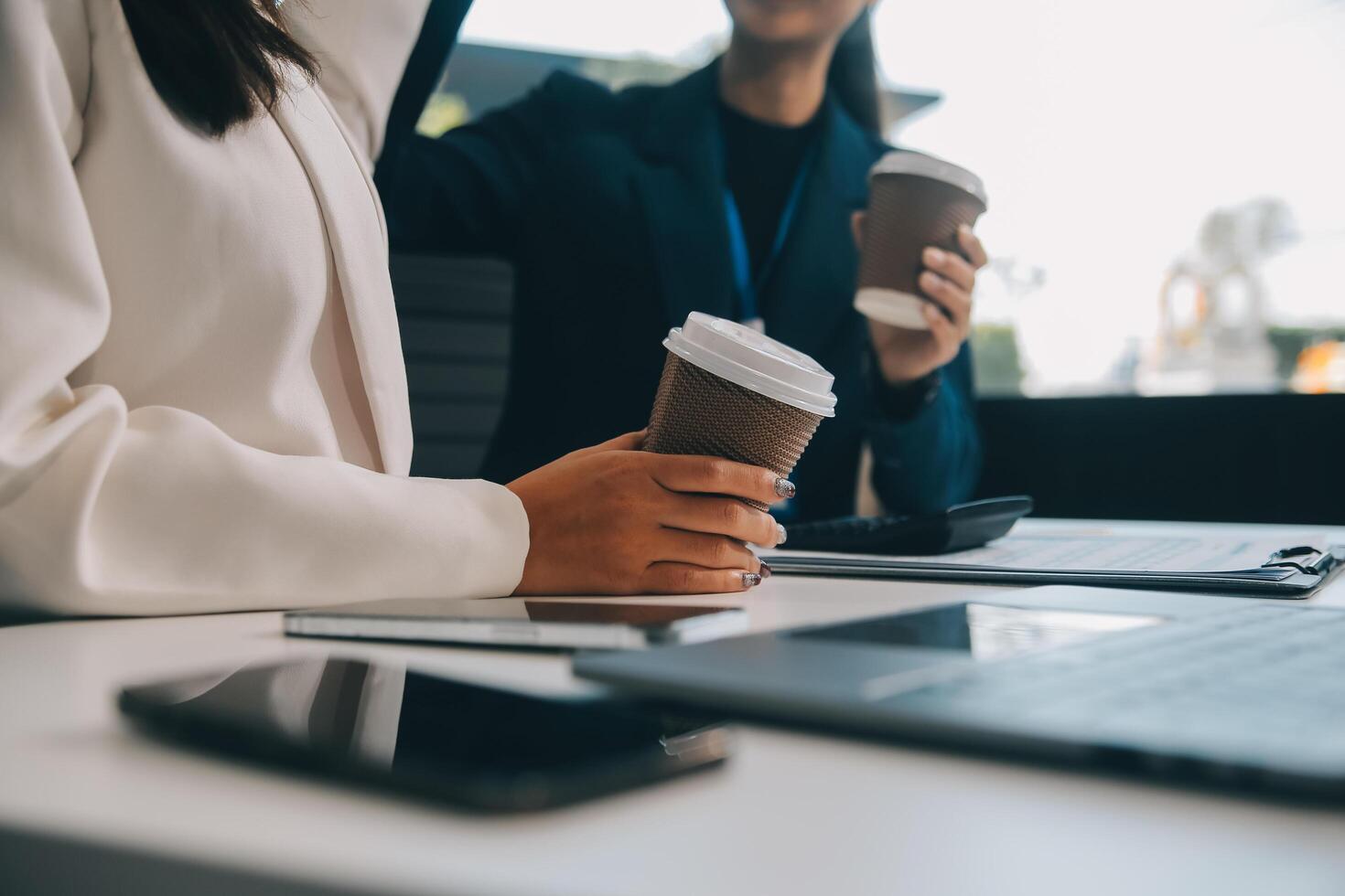 affaires équipe café Pause se détendre concept photo