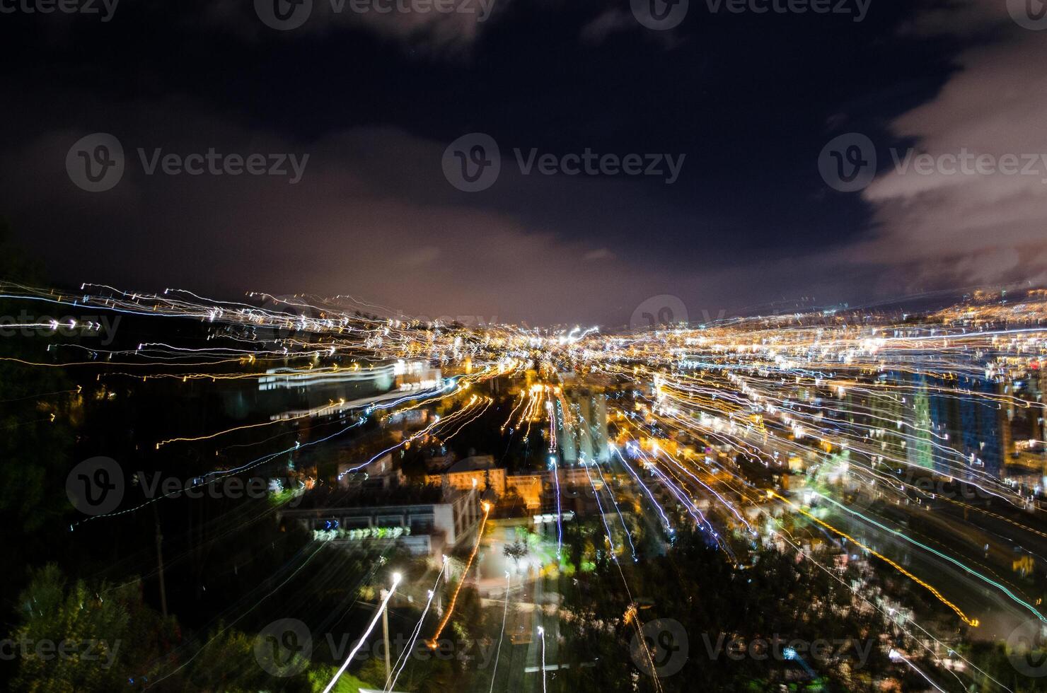 paysage coup de paysage urbain avec une coup de poing Zoom photo