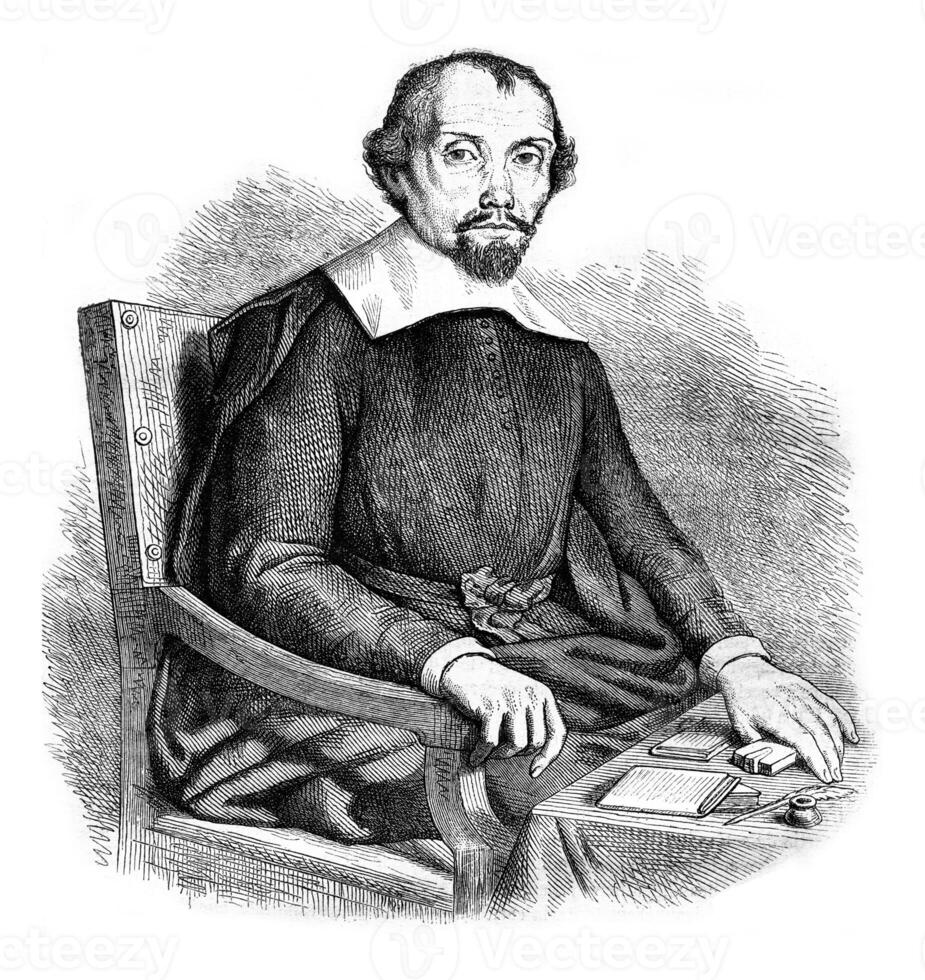 théophraste Renaudot, ancien gravure. photo