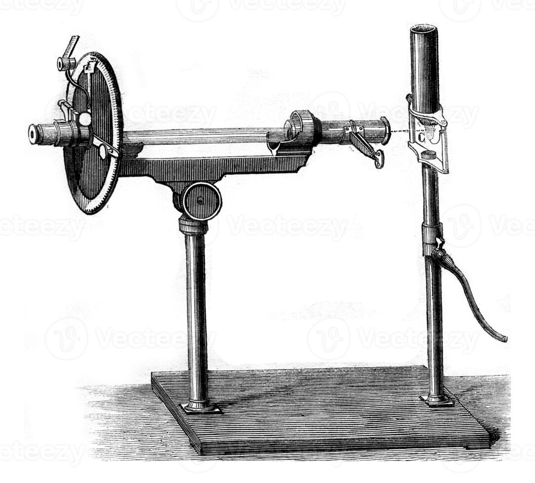le saccharimètre, ancien gravure. photo