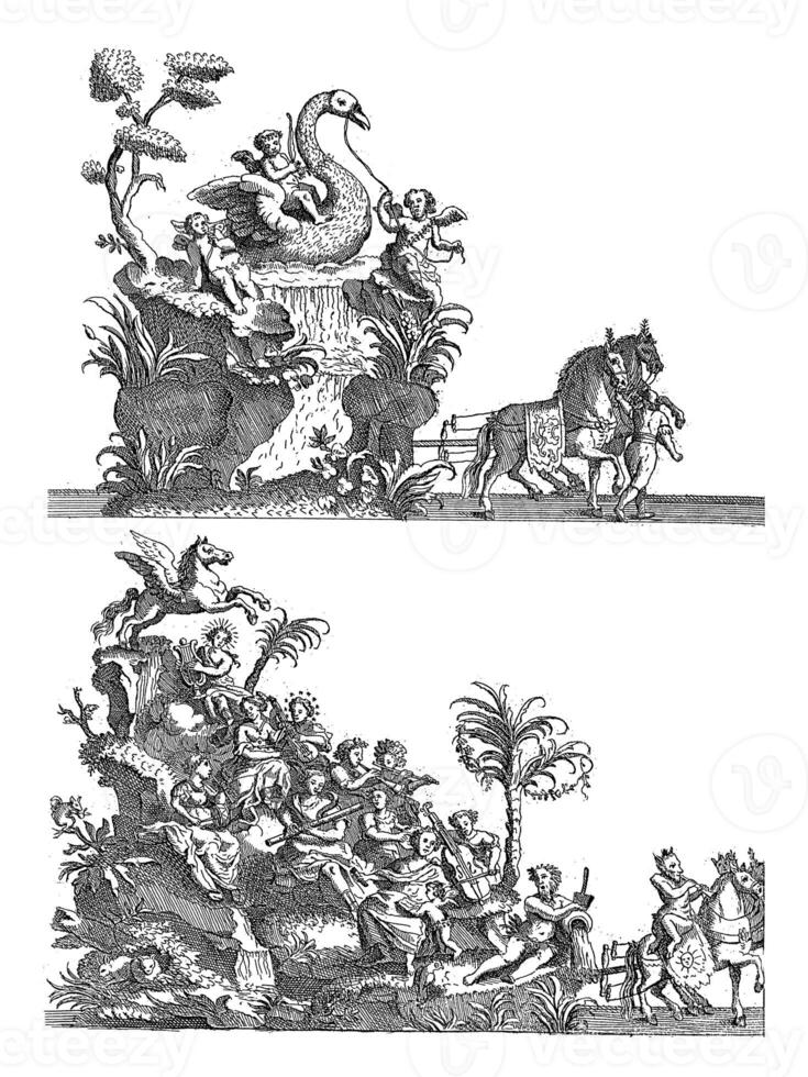 feuille l dix-neuvième flotter, 1767, ancien illustration. photo