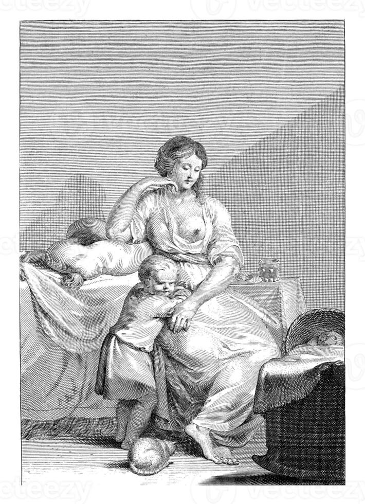 mère avec enfants, Pierre Holsteyn ii, c. 1624-1673 photo