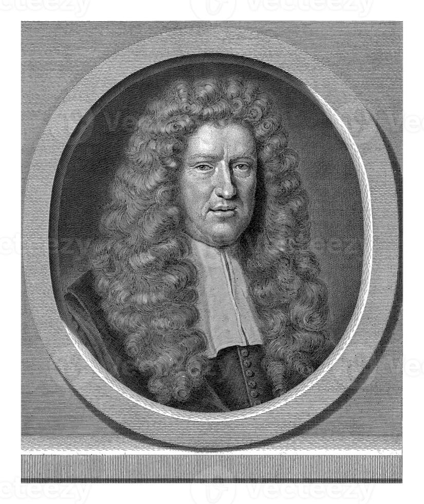 portrait de abraham Johannes kuffler, Johannes Willemsz. Munnickhuysen, après David van der plas, 1685 - 1721 photo