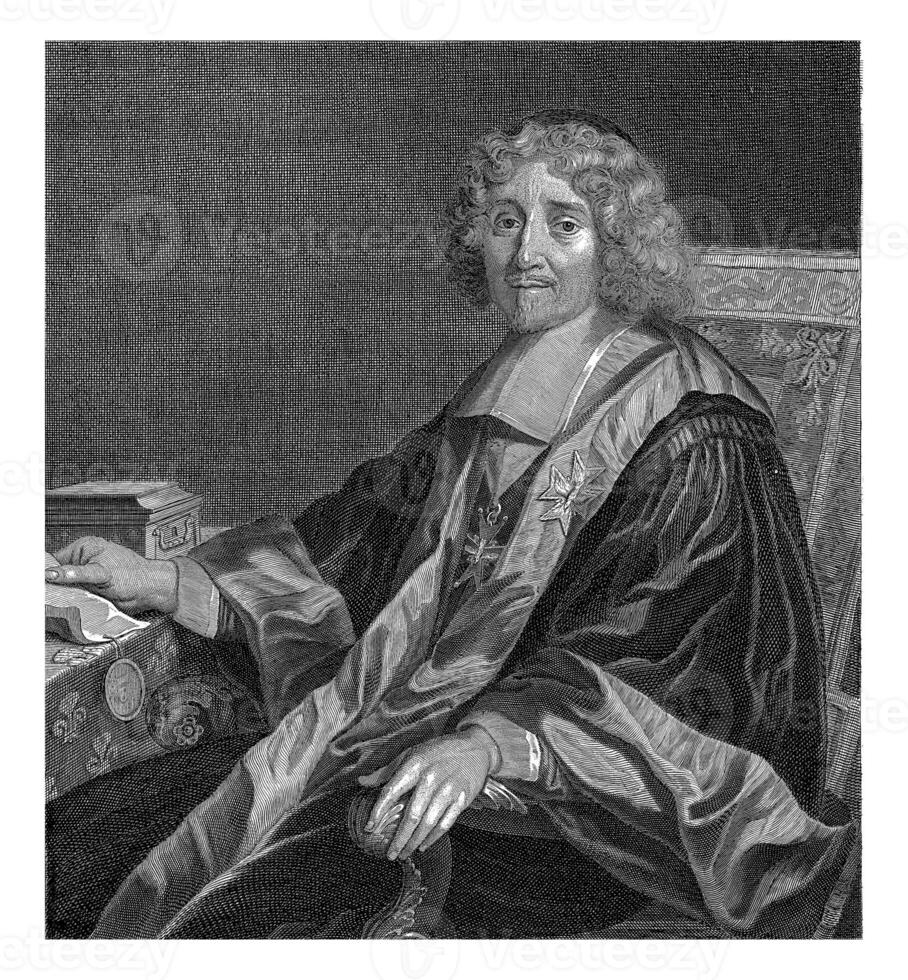 portrait de Michel le tellier, Friedrich Guillaume burmeister, après robert nanteuil photo
