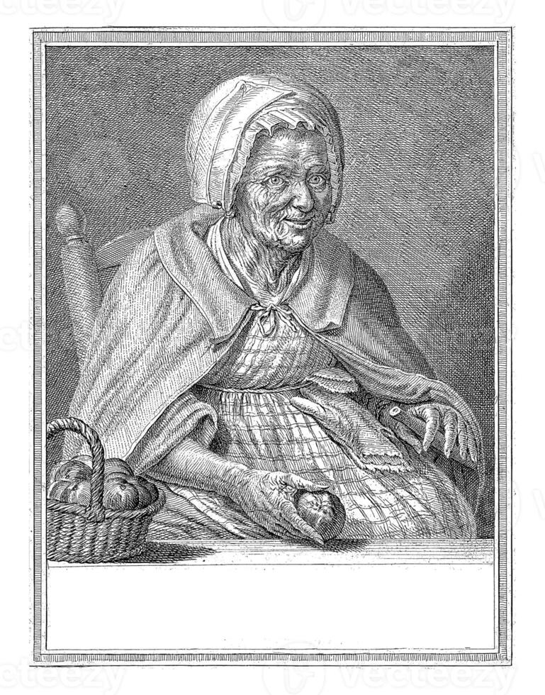 portrait de élisabeth exactement, cornélis van nord, après de la croix, 1781 photo