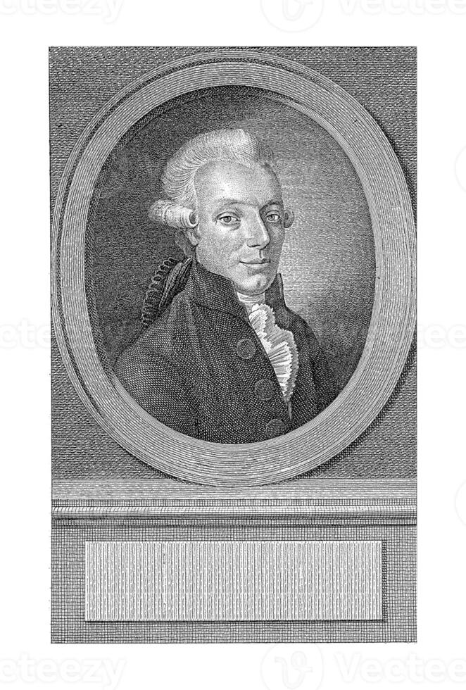 portrait de Pierre Paul, renier vins je, après gijsbertus Johannus van tanière berg, 1786 - 1809 photo