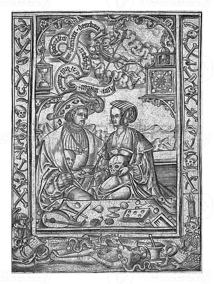 vanités, monogrammiste xxx avec l attribué pour, 1550 - 1570 photo