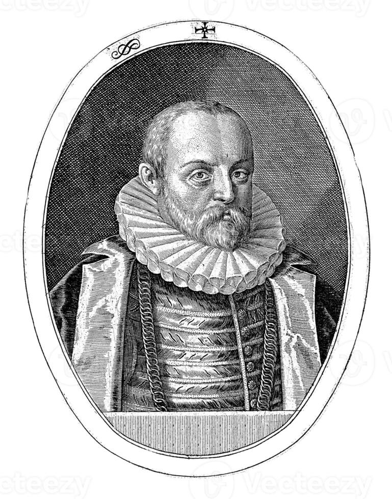 portrait de Frédérick William, Duc de saxe-weimar, croustillant van de passe je, 1595 photo