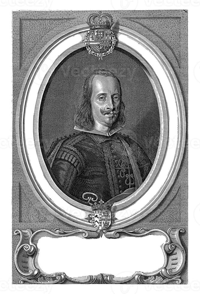 portrait de gaspar de bracamonte y guzman, Pierre de jode ii, après anselme van coque, 1628 - 1670 photo