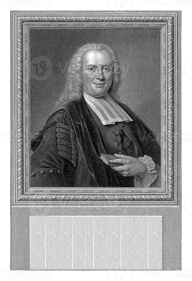 portrait de Johannes oosterdijk schacht, Pierre tanje, après Jan maurits Quinkhard, 1753 photo