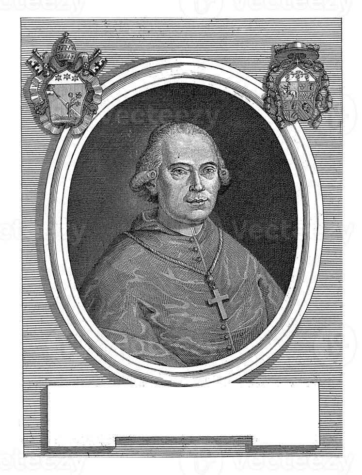 portrait de cardinal giulio maria della somaglia, carlo Antonin, 1795 - 1805 photo