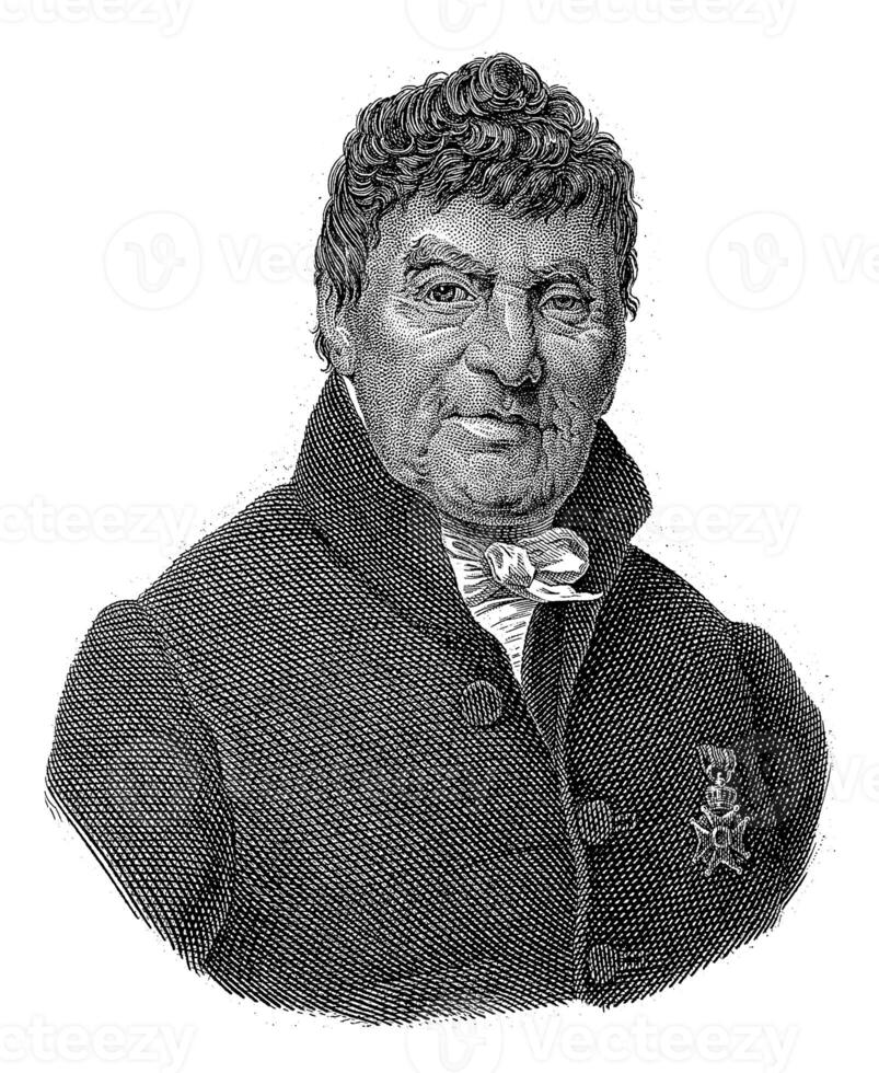 portrait de cornélius Henricus une Roy, poignard Sluyter, après Jan Adam Krusman, 1810 - 1835 photo