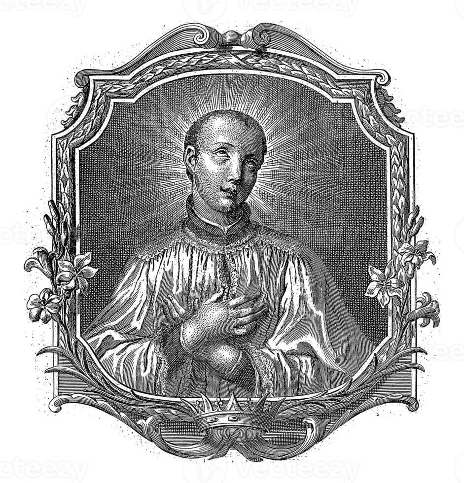 Saint aloysius Gonzague, un. Ceccherelli, après sigismondo betti, 1700 - 1799 photo