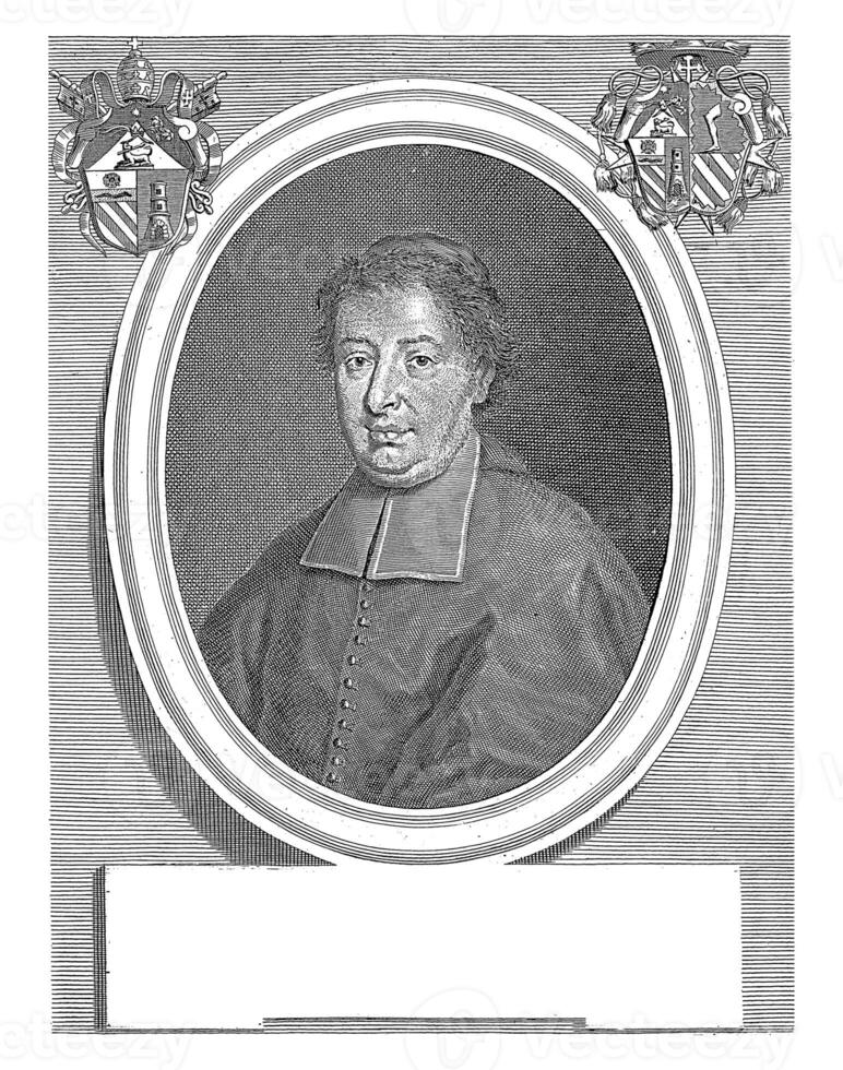 portrait de cardinal nicolas Coscia, girolamo Rossi ii, après Paulo de Matteis, 1725 - 1762 photo