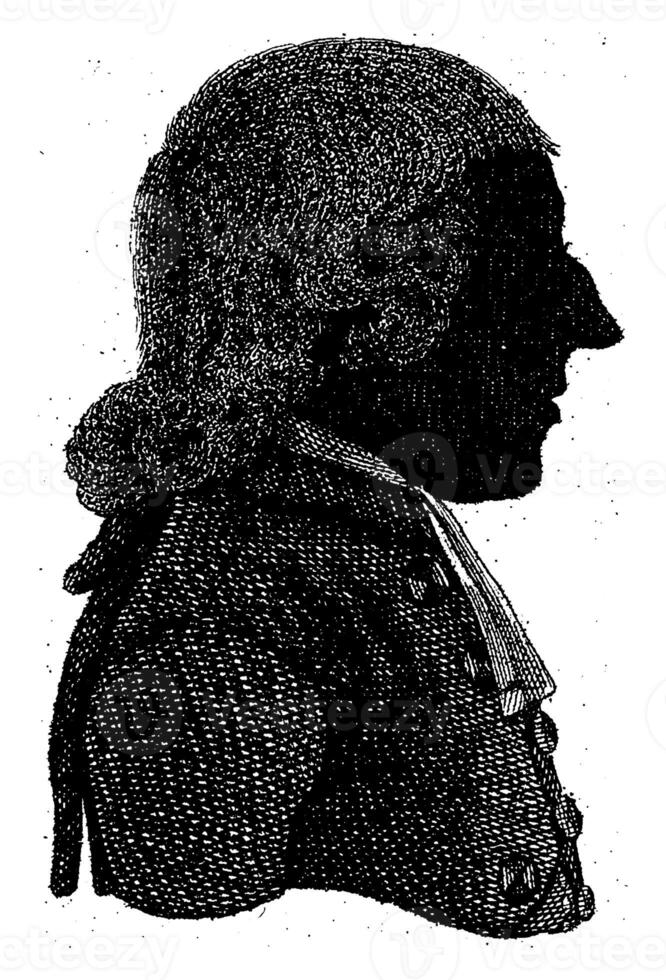 silhouette portrait de willem van oosterwijk merde, Antoni zurichois, 1795 - 1797 photo