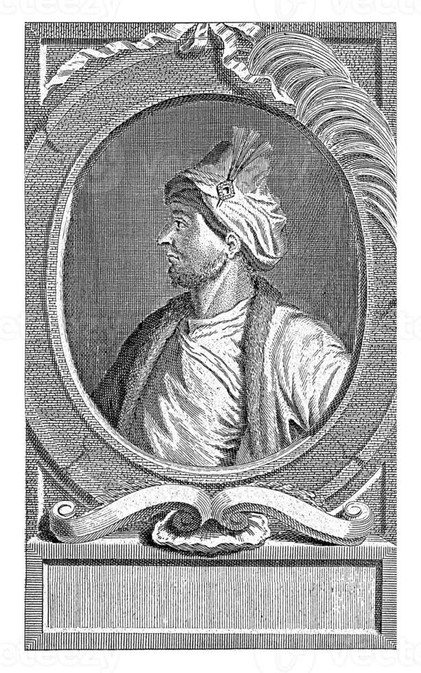 portrait de nadir shah Afshar, François morillon la grotte, 1731 - 1734 photo