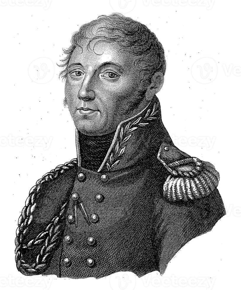 portrait de jean Victor Marie Moreau, Johann Friedrich août clair, après Anna Tonelli, 1813 - 1844 photo