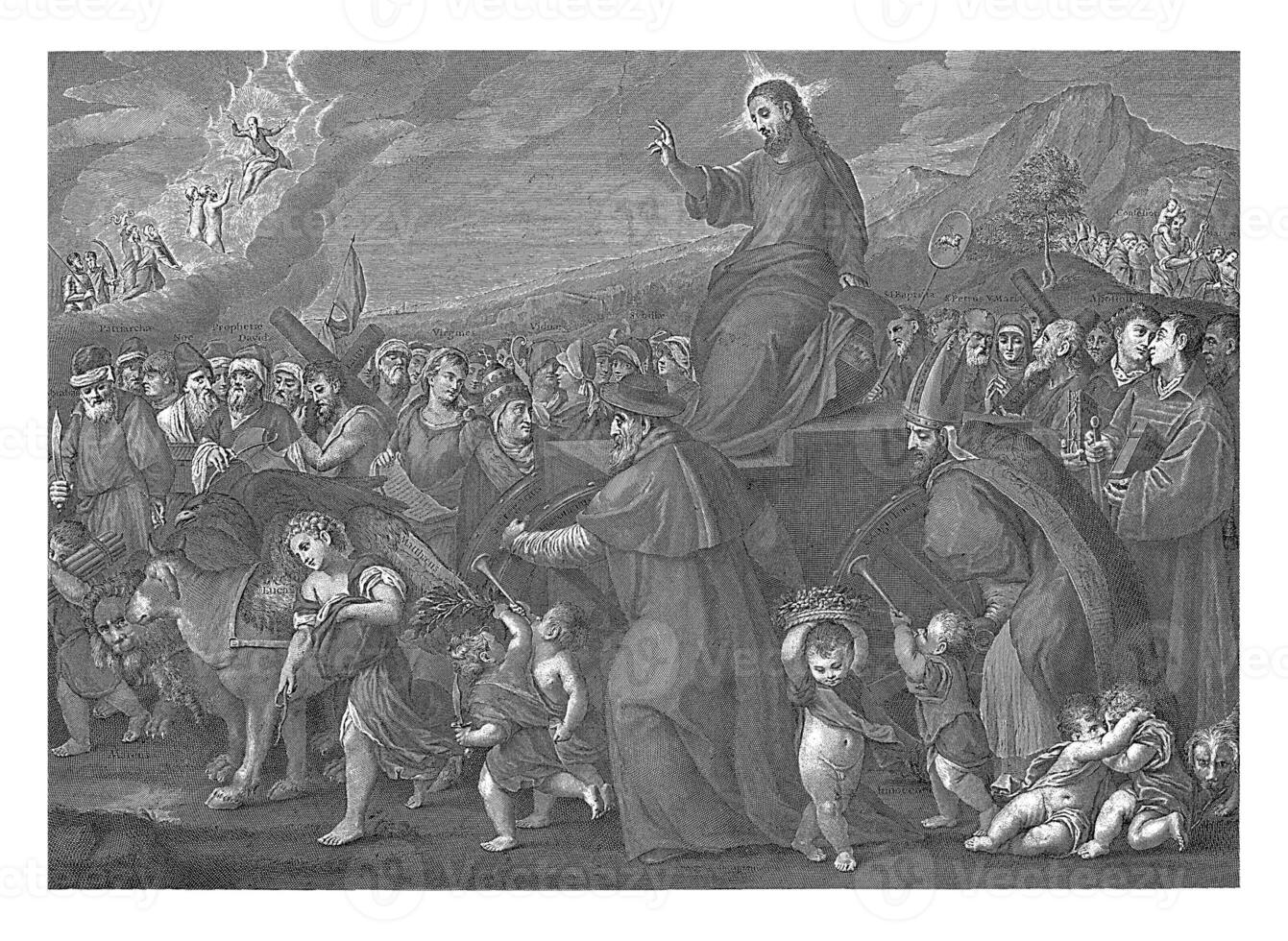 triomphal procession de Christ, silvester pomarède, après géantonio mais je, après titien, 1736 - 1768 photo
