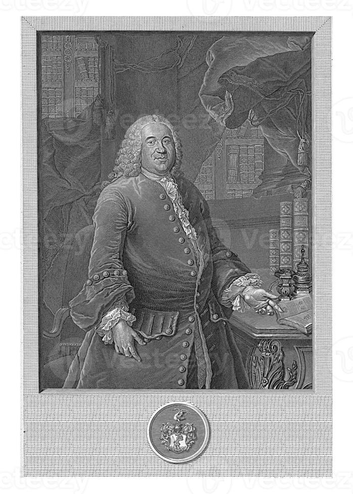 portrait de paulus Grundherr, Johann Friedrich Léonard, 1643 - 1680 portrait de paulus Grundherr, sénateur à Nuremberg. photo