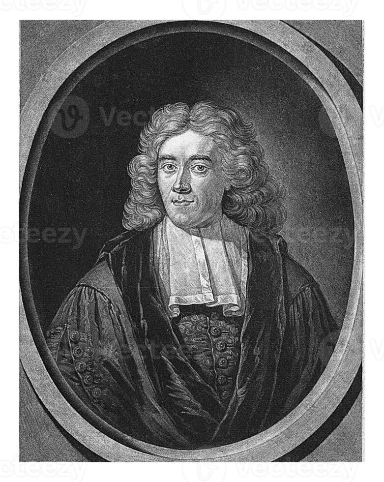 portrait de adrien reland, Pierre schenk je, 1703 photo