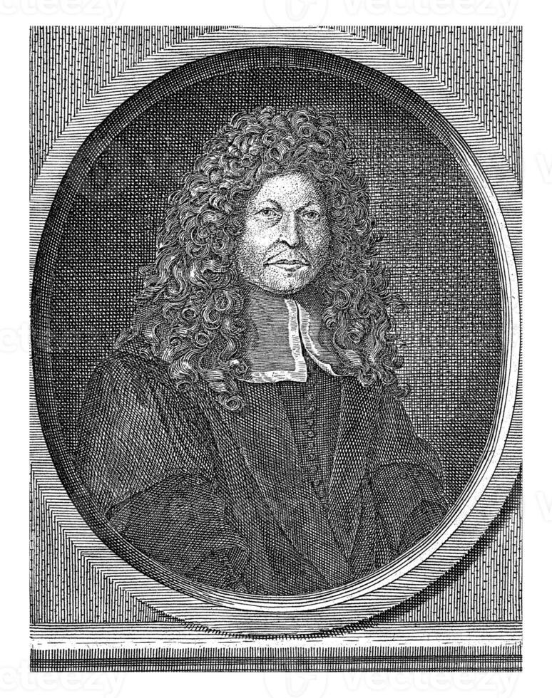 portrait de chirurgien philippe verheyen, Jan baptiste Berterham, 1696 - 1721 photo
