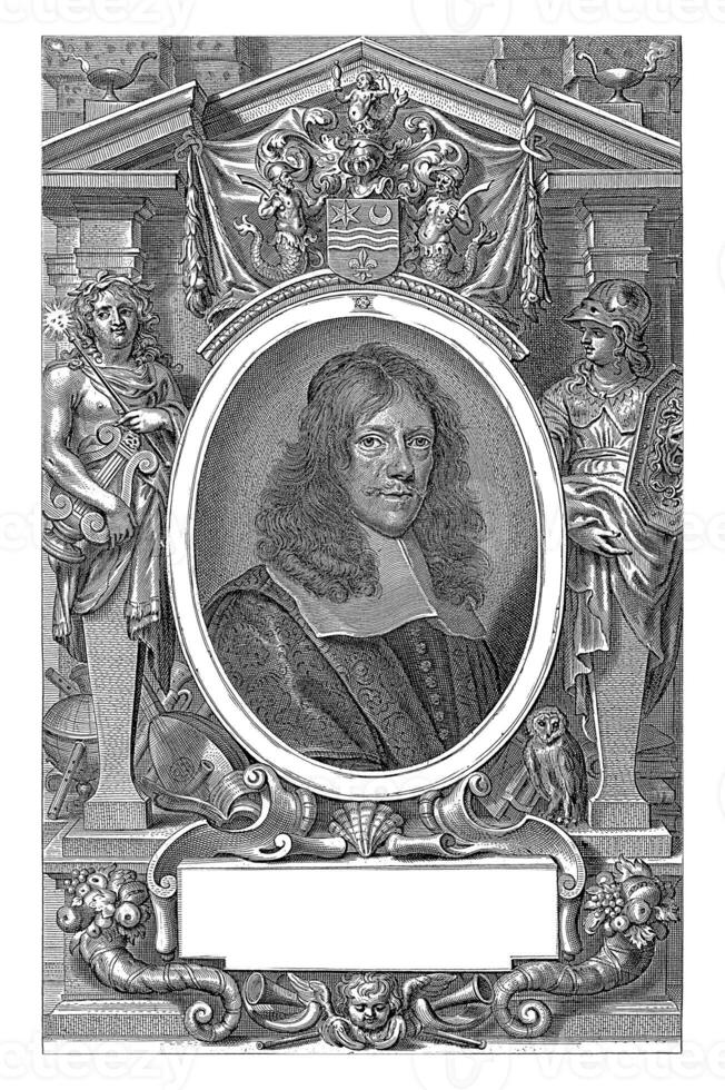 portrait de Henricus Florent laurine, Pierre de jode ii, après abraham van diepenbeeck, 1628 - 1670 photo