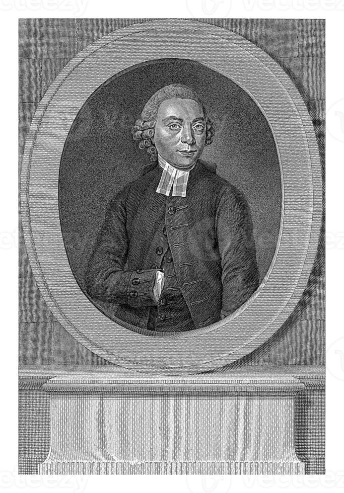 portrait de le Amsterdam prédicateur esdras heinrich Mutzenbecher, renier vins je, après Schmidt graveur, 1784 photo